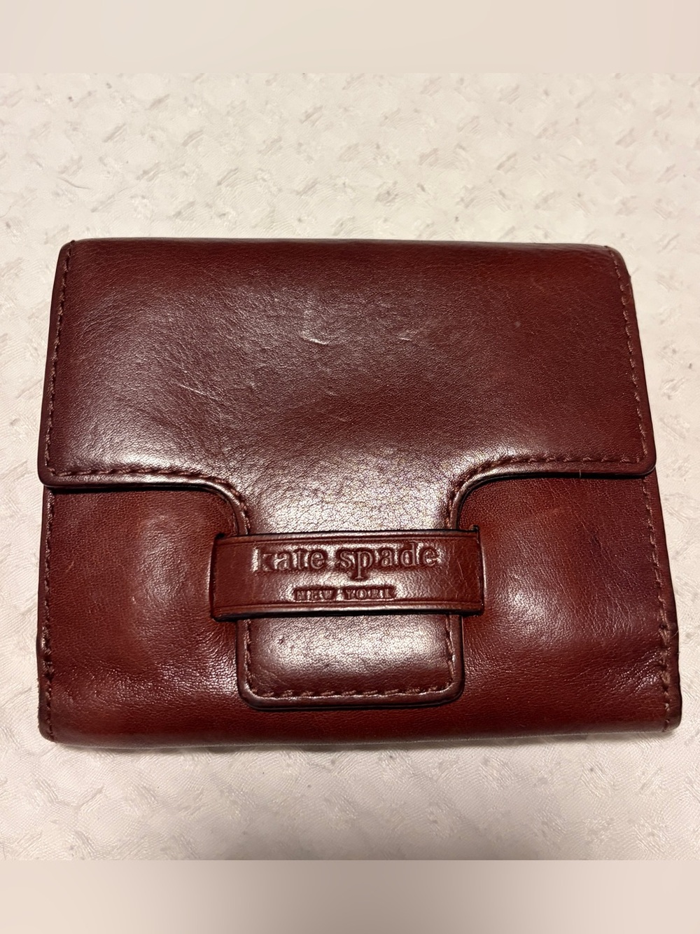 Kate Spade Red/Brown Leather Wallet